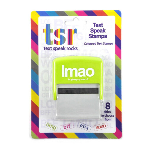 Boxer Gifts LMAO Text Speak Ink Stamp 1
