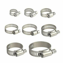 Hose Clamp Set 10 Piece Hose Clamps. Jubilee Clips set zinc plated