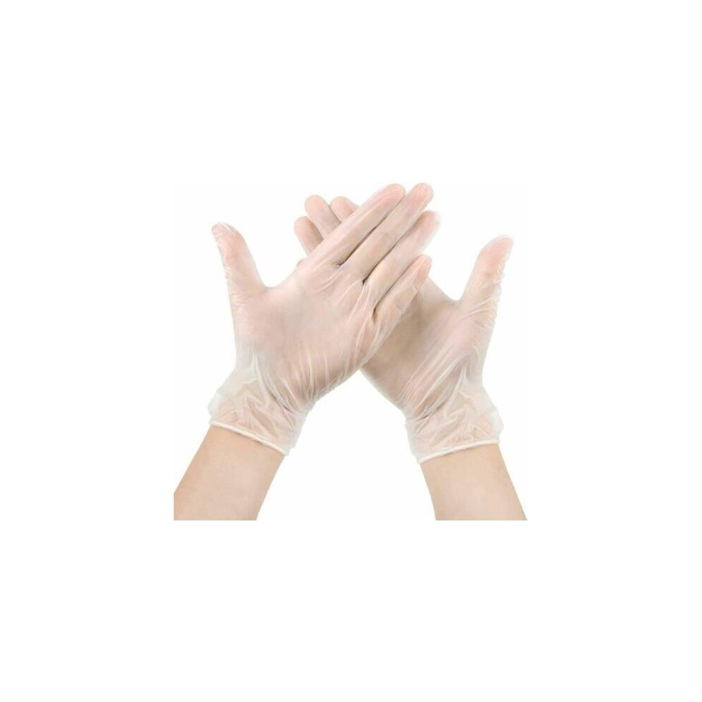 100 X Vinyl Glove Disposable Vinyl Gloves Powder Latex Free Work 5056175940066