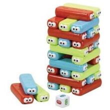 Jumbo Jenga 30 Piece Stacking Game Happy Stackers With Smiley Faces Endless Fun