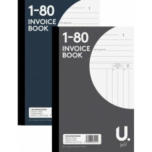 Invoice Duplicate Book, 1 To 80 Numbered Pages, Full Invoice Layout
