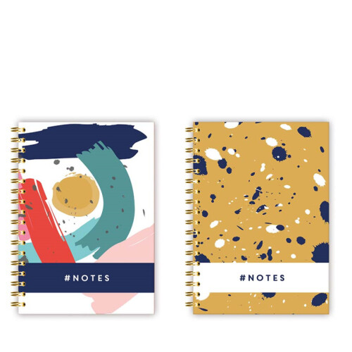 A5 Spiral Notebook Journal Notepad Book Lined Paper Wiro Notes Home Office 1