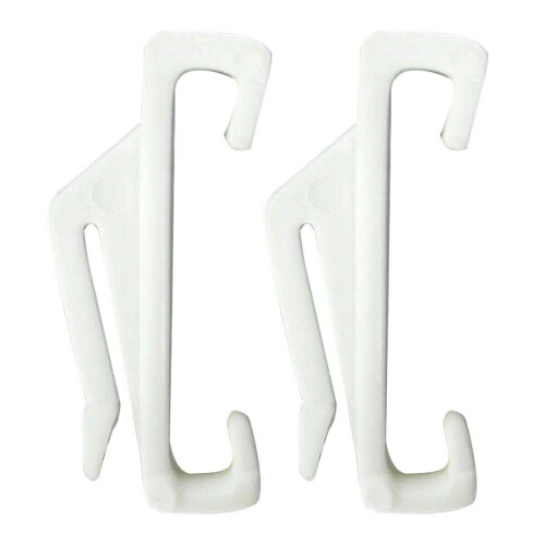 40x Sole Glide Curtain Hooks for Standard Drape Ring Header Tape Track Runner 2