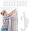 35pc white decorail curtain hooks Decorail White Curtain Hooks Rail 8