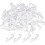 35pc white decorail curtain hooks Decorail White Curtain Hooks Rail 4