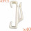 40x Sole Glide Curtain Hooks for Standard Drape Ring Header Tape Track Runner 6