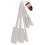 5 PCS White Spatulas Mixing Plastic Set Utensils Cake Cooking Baking Kitchen 6