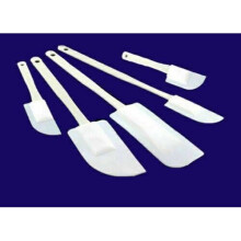5 PCS White Spatulas Mixing Plastic Set Utensils Cake Cooking Baking Kitchen
