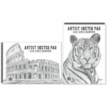 A3 Artist Sketch Book - Premium Artist Drawing Spiral 180gsm 64 Pages White X 1