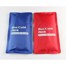 2 Pack Hot & Cold Gel Reusable for Pain Relief Gel Pads Blue Red