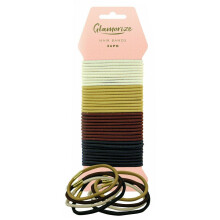 36 pack Glamorize 4 Colour Shade Hair Elastic Bands Accessories Fashion Beauty