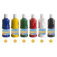 6 X 400ml Paint OR paint brushes Childrens Craft Poster Paint Ready Mixed Art