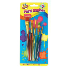 Premium Quality 5 PC Kids Paint Brushes Painting Brush Children Art Box Tool Set