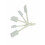 5 PCS White Spatulas Mixing Plastic Set Utensils Cake Cooking Baking Kitchen 11