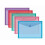 A4 Carry Folders 4 Bright Colours Plastic Document Stud Wallet Popper 1