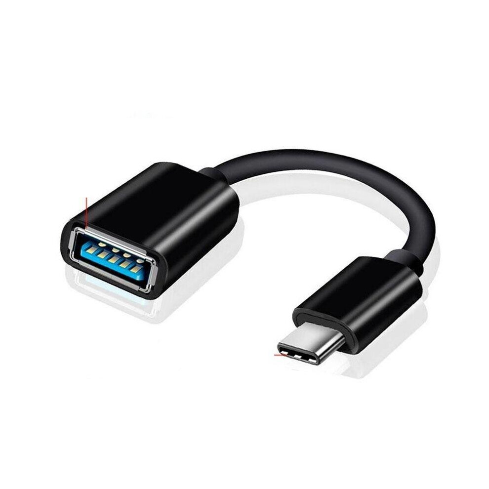 (Black) Usb C To Usb C Converter Usb 3.1 Male To Usb Female Cable Usb-C Android Otg Adapter Type Type-C Mobile Phone Otg Data Line Black 3503950491029