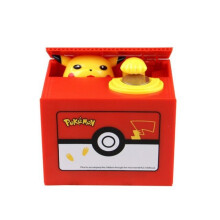 (Pokemon) Kids Cartoon Electric Money Box Stealing Money Piggy Bank Toy With Music