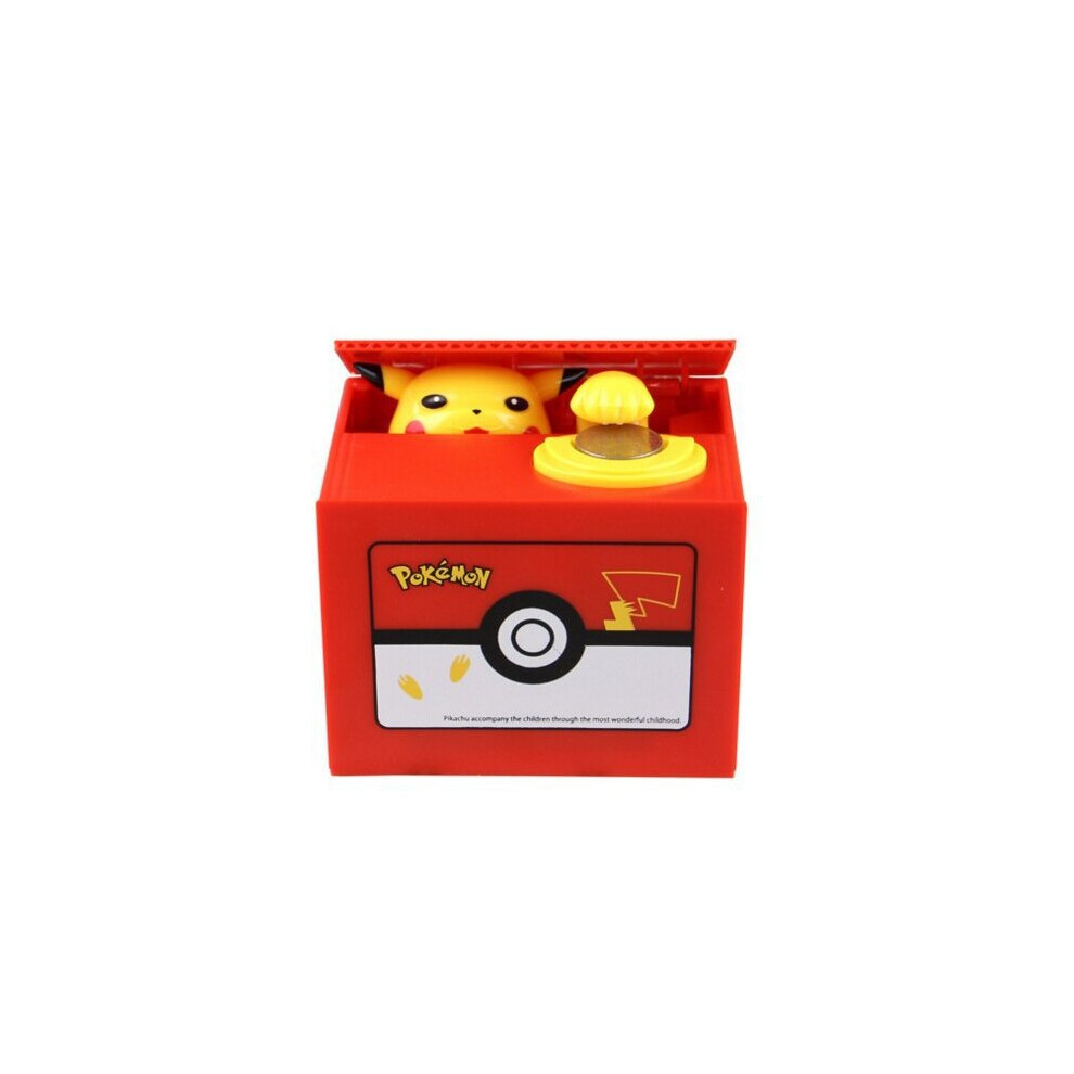 (Pokemon) Kids Cartoon Electric Money Box Stealing Money Piggy Bank Toy With Music