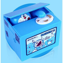 (Doraemon) Elektryczna skarbonka dla dzieci – zabawka z muzyką, która kradnie pieniądze