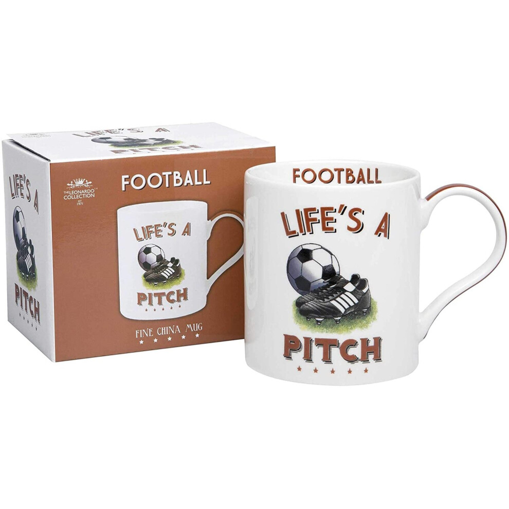 Football Fine China Mug By Lesser & Pavey-image-OPC-P8BY6XM-NEW