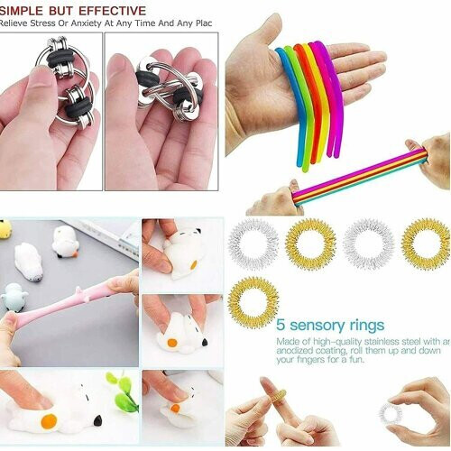30 Pack Fidget Toys Set Sensory Tools Bundle Stress Relief Hand 1
