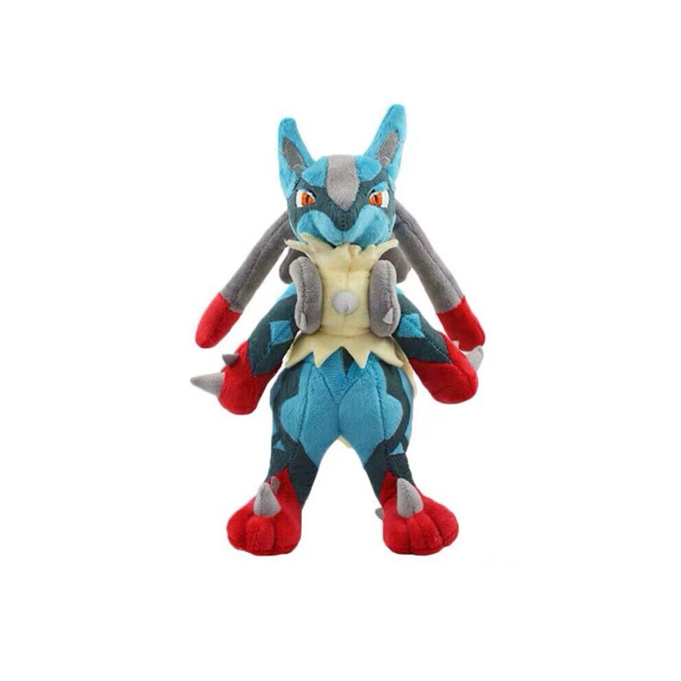 (Million Lucario) 30CM Pokemon Lucario Plush Toy Stuffed Soft Doll