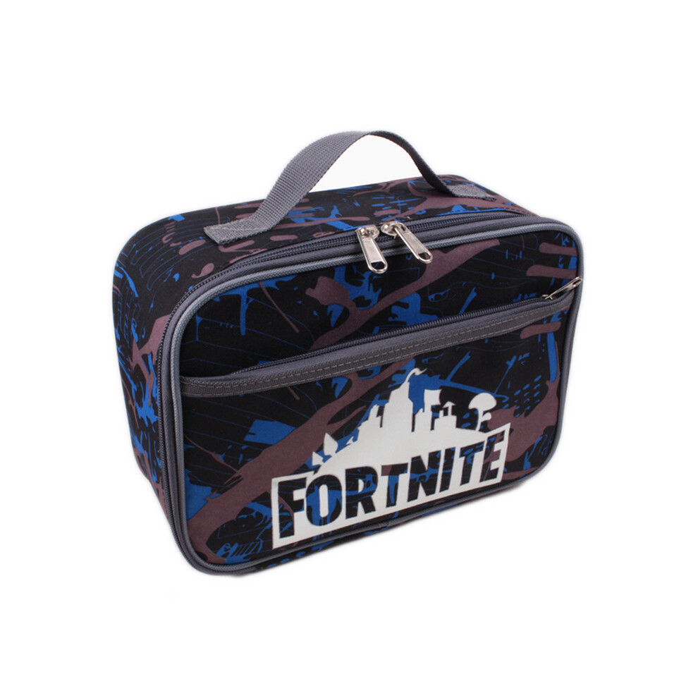 (Blue 02) FORTNITE Portable Lunch Bag School Out Lunchbox