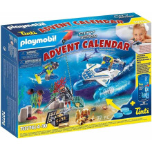 Playmobil Bathing Fun Police Diving Mission Advent Calendar Playset Multicolour