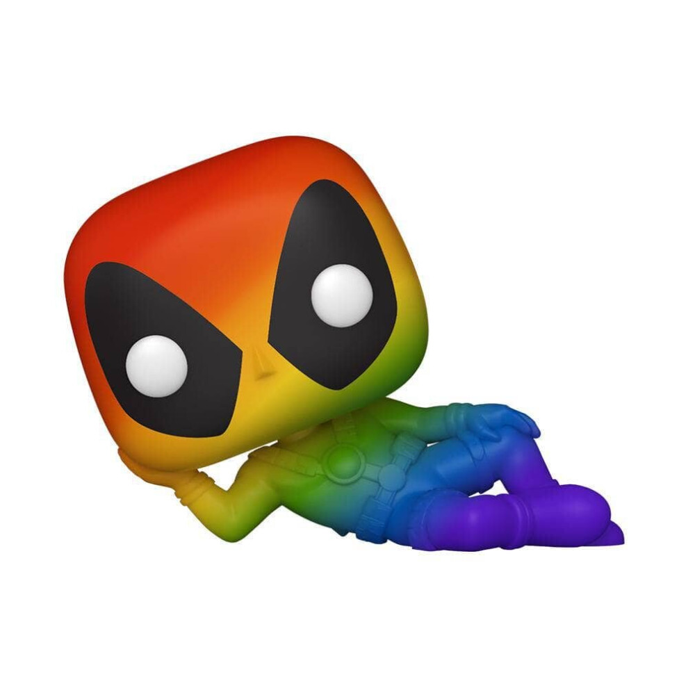 Photos - Action Figures / Transformers Funko Marvel Deadpool Lounging Pride Rainbow  Pop! Vinyl Figure 56979 