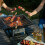 Black Square Portable Fire Pit BBQ Brazier Grill Camping Barbecue 1