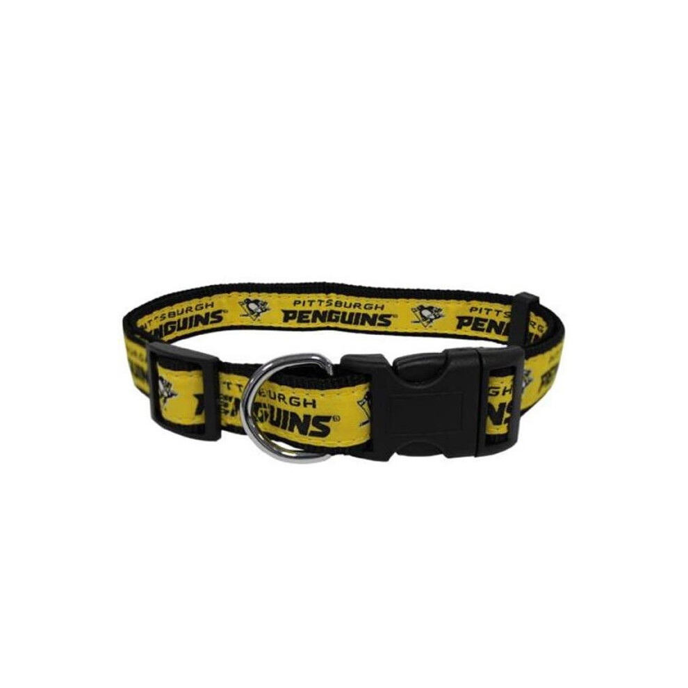 Pets First PEN-3036-MD Pittsburgh Penguins Dog Collar, Medium