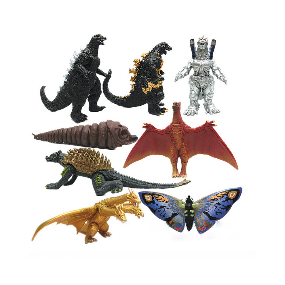 8PCS/SET Godzilla 2 King Of The Monsters Ghidorah Action Figure Toy