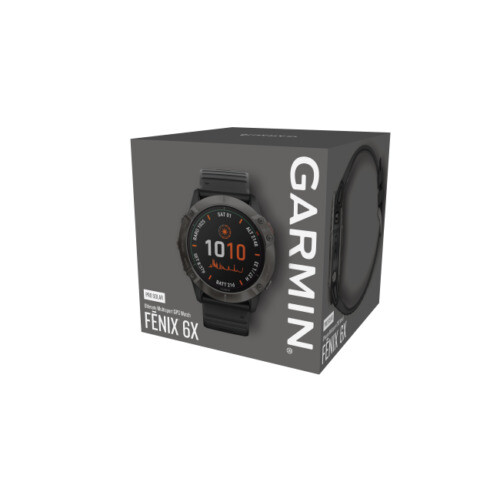 Garmin Garmin fenix 6X Pro Solar Edition Watch titanium carbon grey