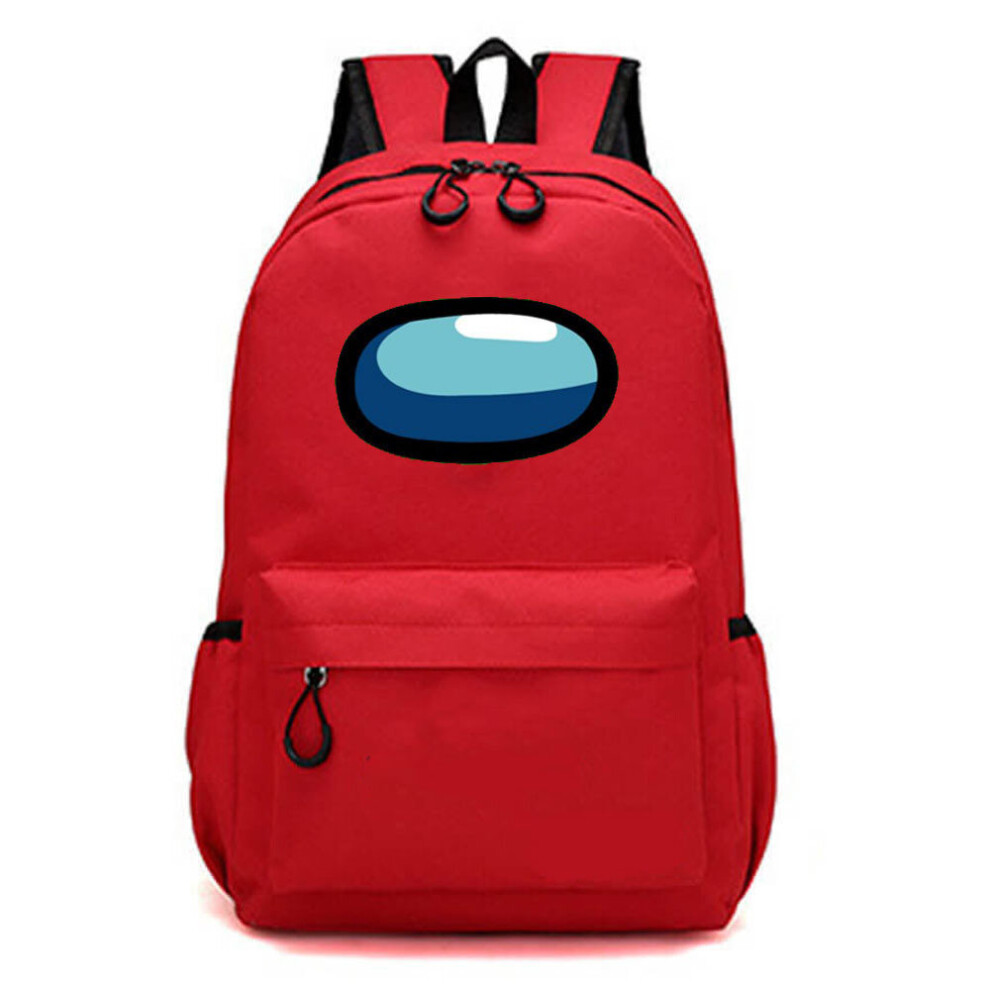 (Red) Among Us Kids backpack students bag large capacity outdoor travel bag