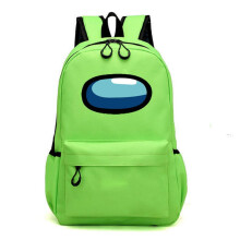 (Green) Among Us Kids backpack students bag large capacity outdoor travel bag