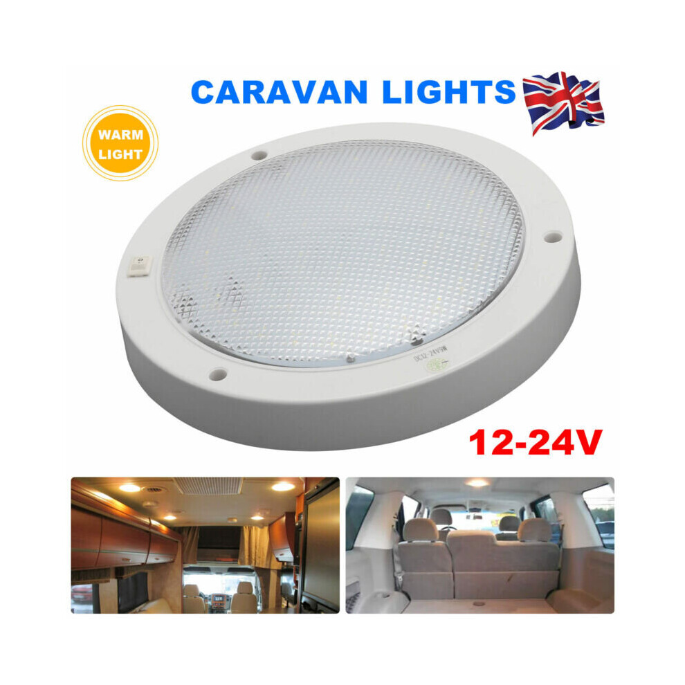 12V Ceiling Roof Light LED Interior lights for Caravan/Boat/Trailer