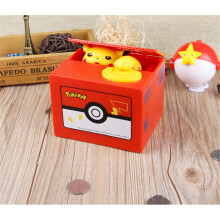 Pokemon Pikachu Electronic Coin Bank with Music - PVC Collectible, Anime Cosplay Accessory