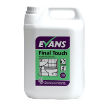 A020 Evans Vanodine Final Touch Washroom Sanitiser 2x5 Litre - Ready-to-Use Bactericidal Cleaner Kills MRSA & E. coli EN1276 Fragrance