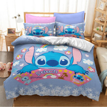 (Pattern 23, Single) Lilo Stitch Bedding Single Double Duvet Cover Set