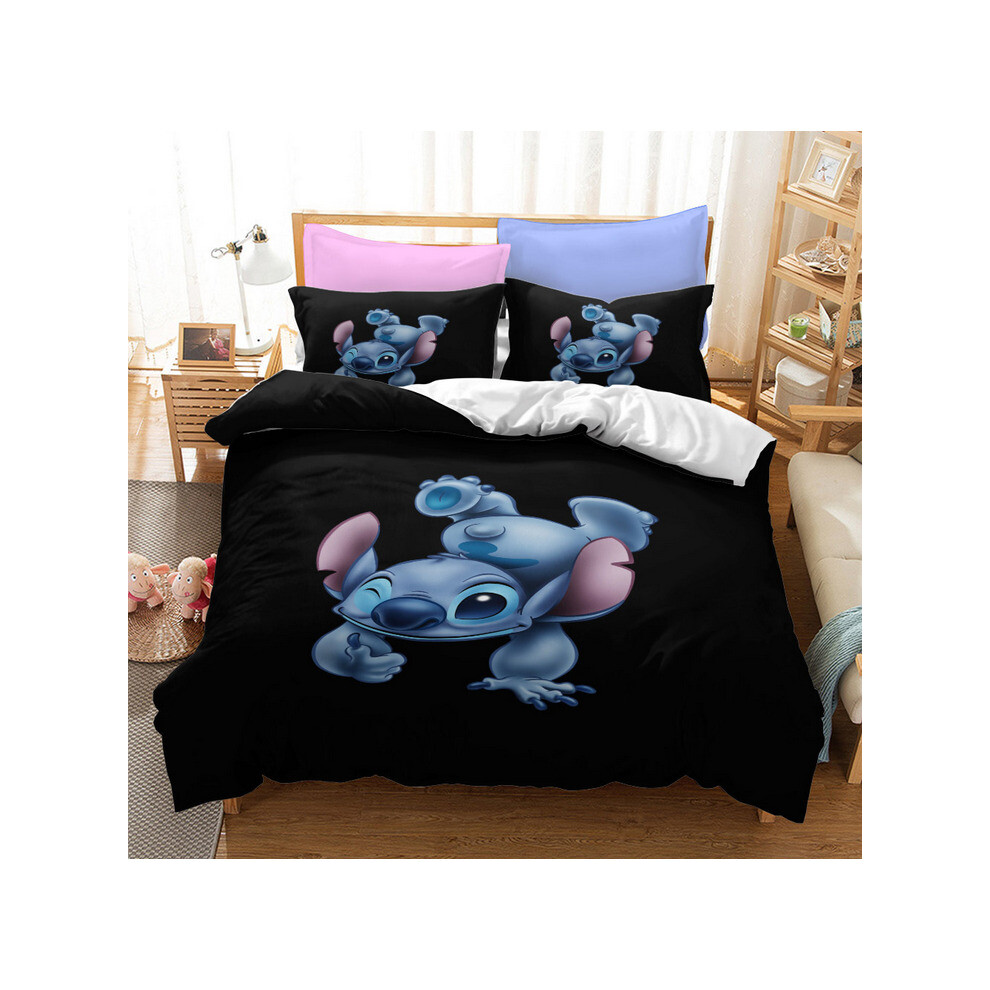 (Pattern 07, Single) Lilo Stitch Bedding Single Double Duvet Cover Set
