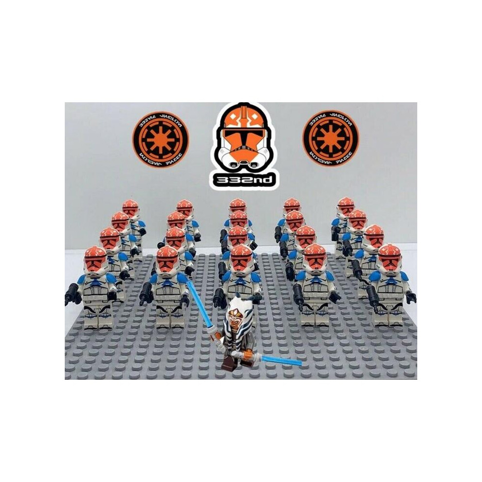 Fit lego Star Wars Ahsoka Tano 332nd Clones Minifigures Kids Toys Gift