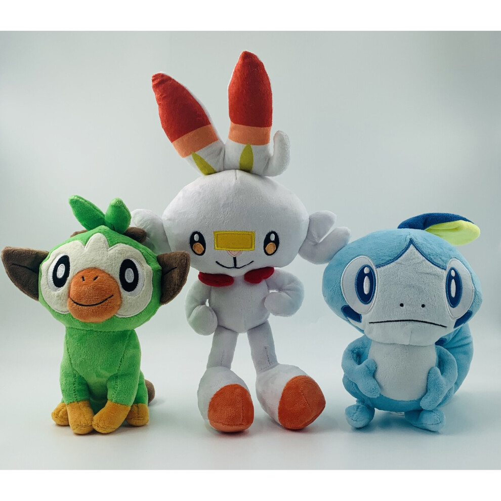 Pokemon Galar Region Scorbunny Sobble Grookey Plush Doll Toy on OnBuy