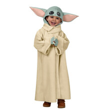 (XL) Baby Yoda Star Wars Kid's Halloween Cosplay Costume Full Set