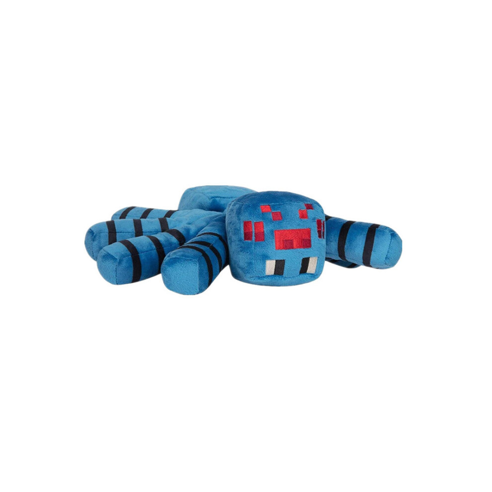( Spider 30Cm) Minecraft Plush Plush Children's Plush Toys Pixel Dolls Blue