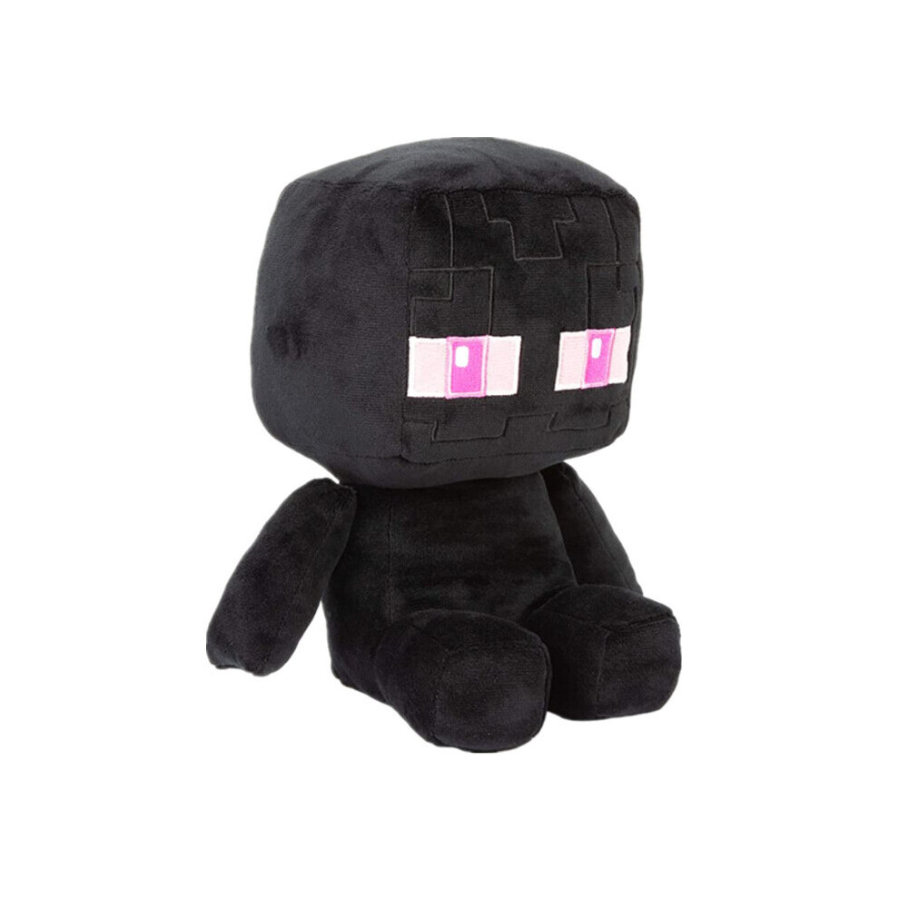 ( Zombie 30Cm) Minecraft Plush Plush Children's Plush Toys Pixel Dolls Black