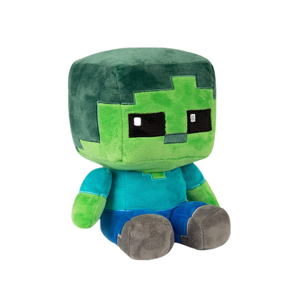 ( Zombie 30Cm) Minecraft Plush Plush Children's Plush Toys Pixel Dolls Green