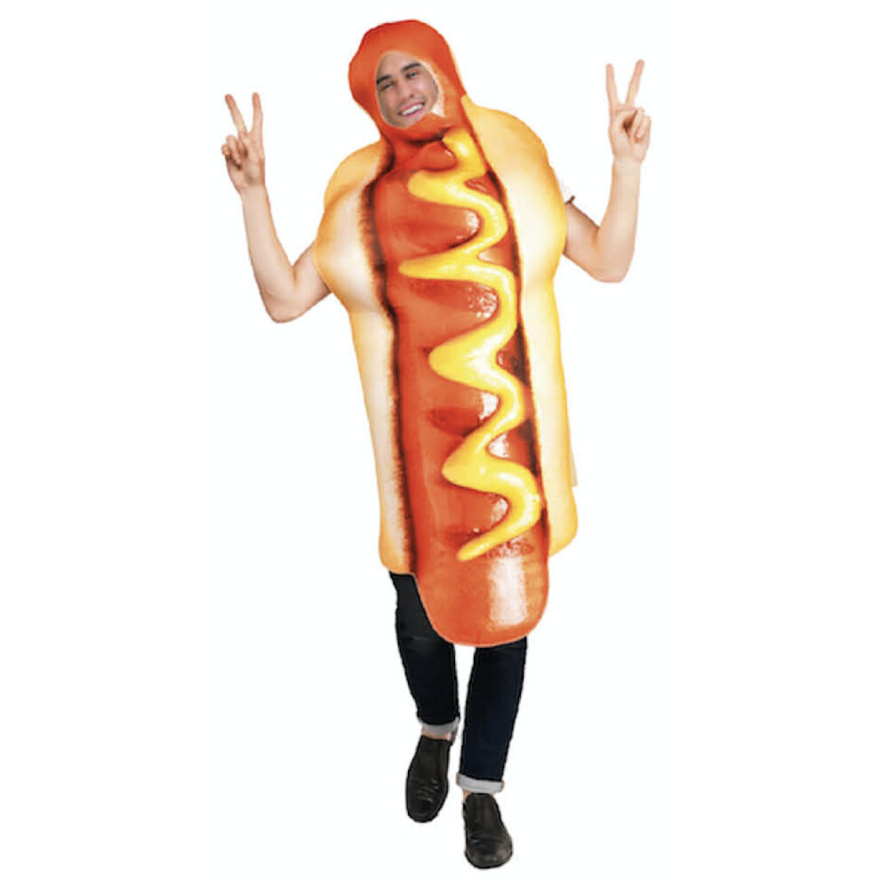 Adult Hot Dog Hotdog Footy Match Food Halloween Bucks Hen Night Men Costume