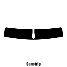 VW Golf 3-door - 2013 and newer (MK7) pre-cut sunstrip - Window Tint