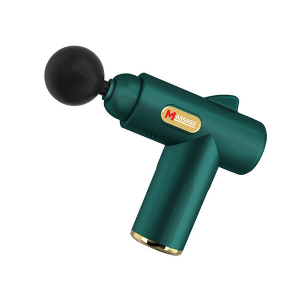 Dsport M17 Usb Mini Button Massage Gun Fascia Instrument Muscle Relaxation Vibration Gun Stick Massage Fitness Equipment With 8 Massage Heads