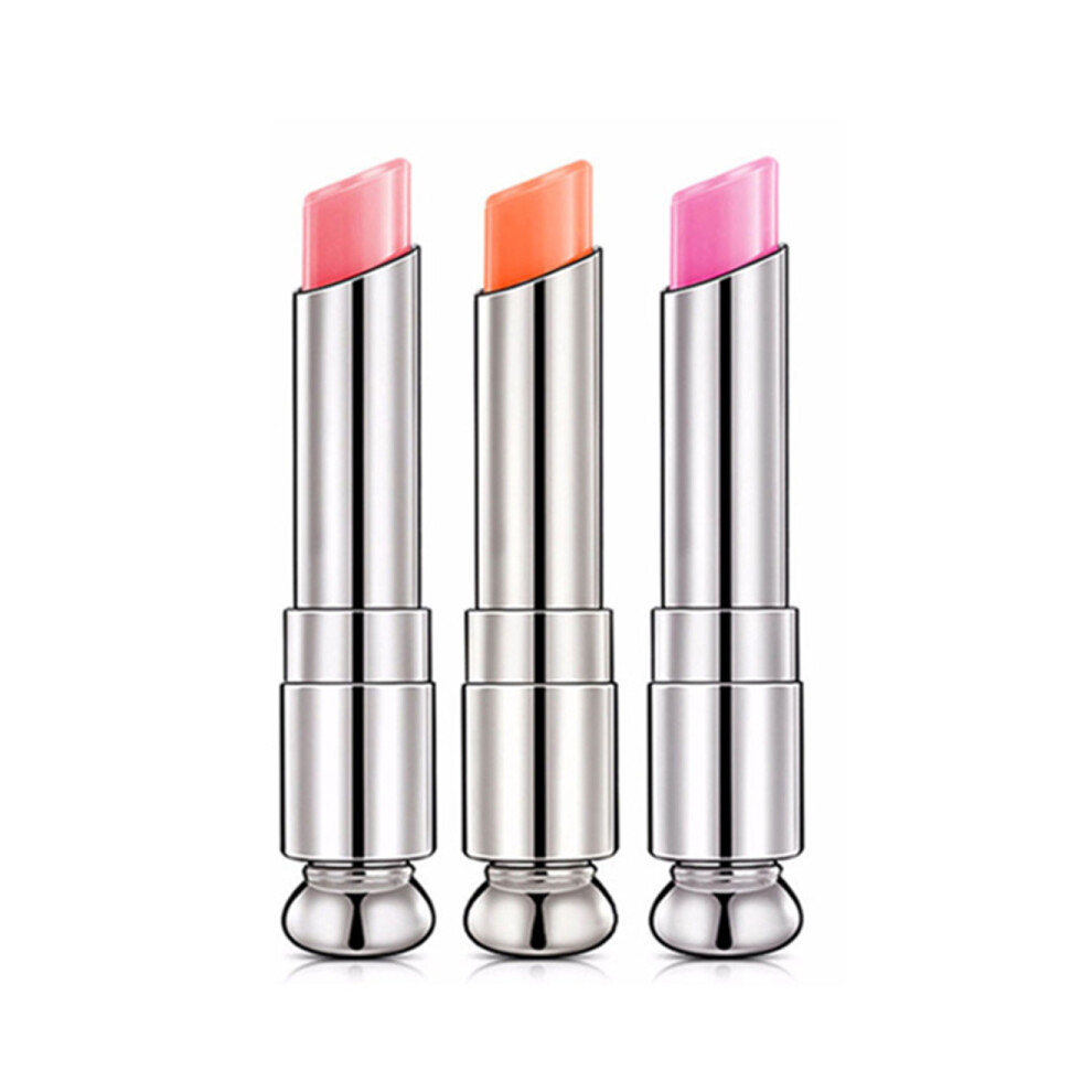 Dsport 3Pcs Crystal Jelly Lipstick Firstfly Long Lasting Nutritious Lip Balm Lips Moisturizer Magic Temperature Color Change Lip Gloss